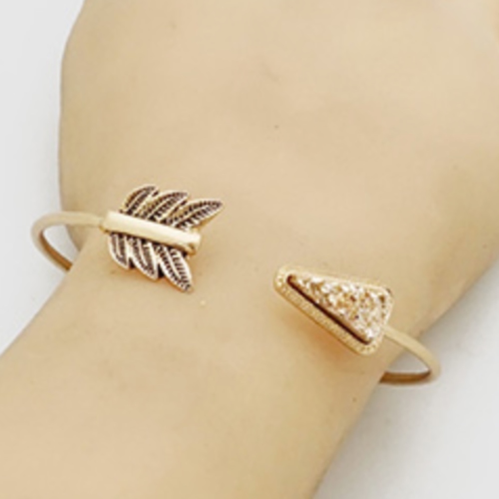 Druzy Aztec Arrow Cuff - Picture 2 of 4